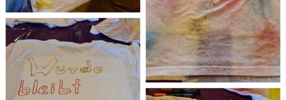 T-Shirts Menschenwürde Konfis Pfarrerin Nuss