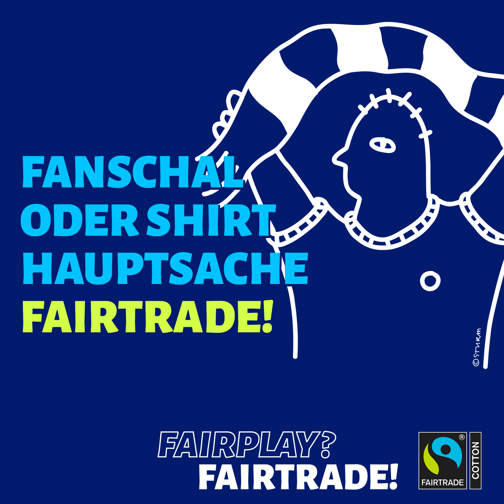 Bild von Fairtrade Deutschland - Ob Fanschal oder Shirt - Hauptsache Fairtrade!